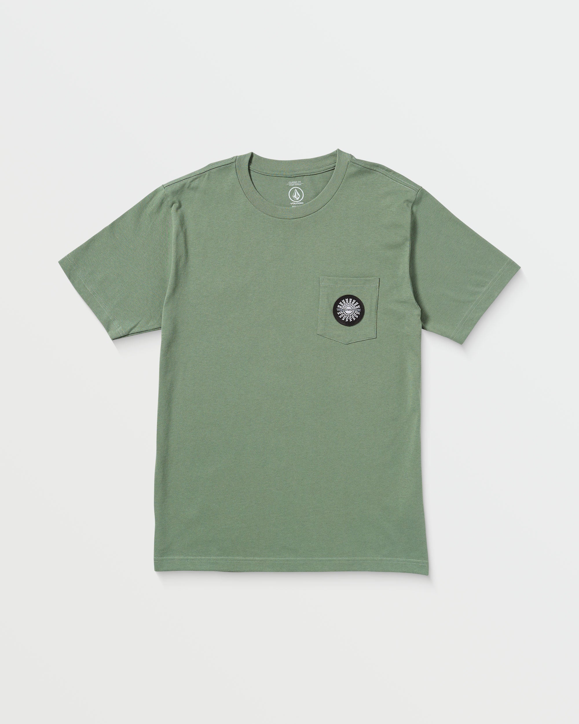 Men's Woven Label Pocket Tee - Volcom