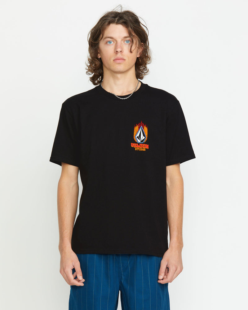 Men's Draggin Stone Short Sleeve Tee-Black-Volcom