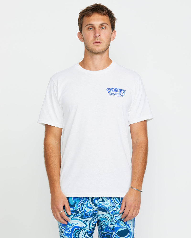 Volcom Men's Stoneys Uniform Short Sleeve Tee White