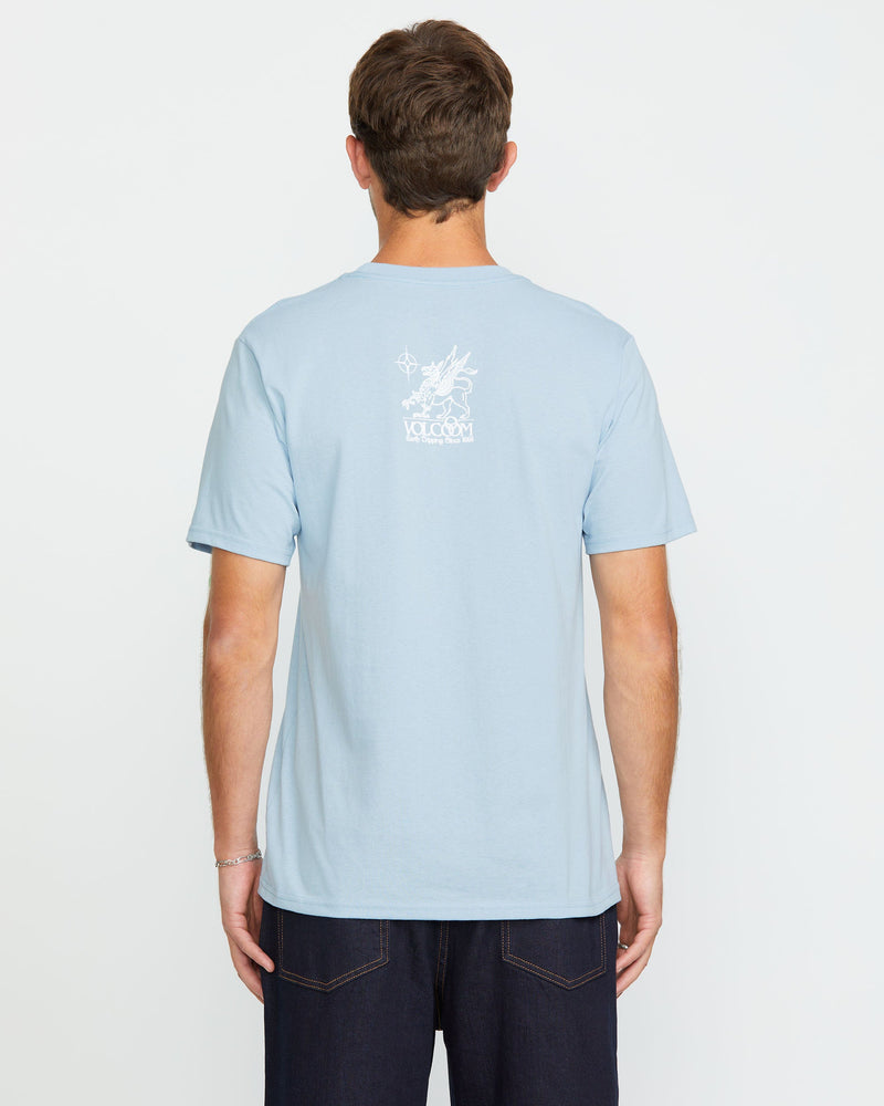 Volcom Men's Succr Short Sleeve Tee Carolina Blue