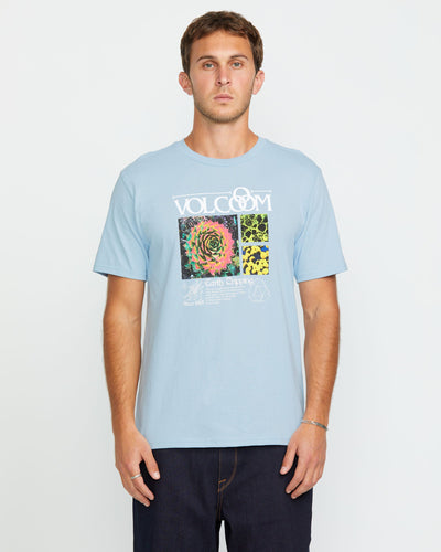 Volcom Men's Succr Short Sleeve Tee Carolina Blue