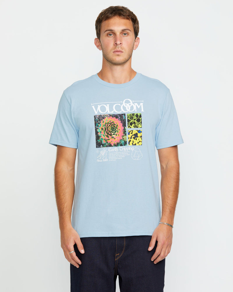 Volcom Men's Succr Short Sleeve Tee Carolina Blue