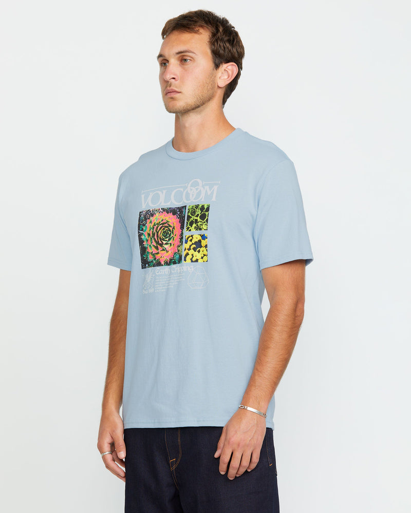 Volcom Men's Succr Short Sleeve Tee Carolina Blue