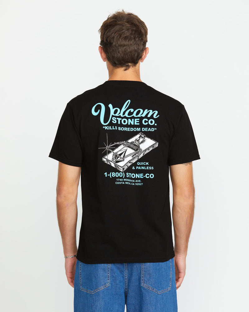 Volcom Men's Rat Trap Short Sleeve Tee Black