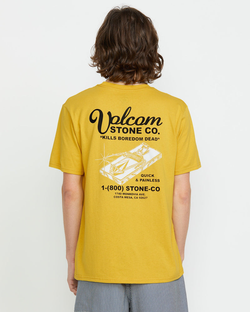 Volcom Men's Rat Trap Short Sleeve Tee Seedy Yellow