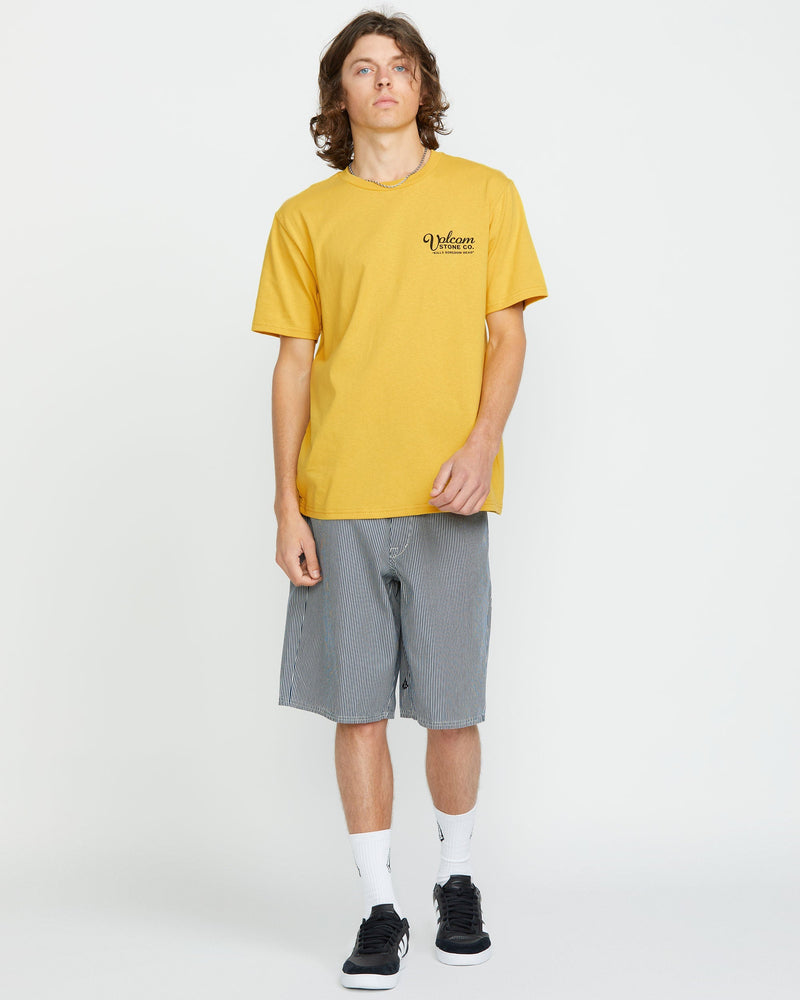 Volcom Men's Rat Trap Short Sleeve Tee Seedy Yellow