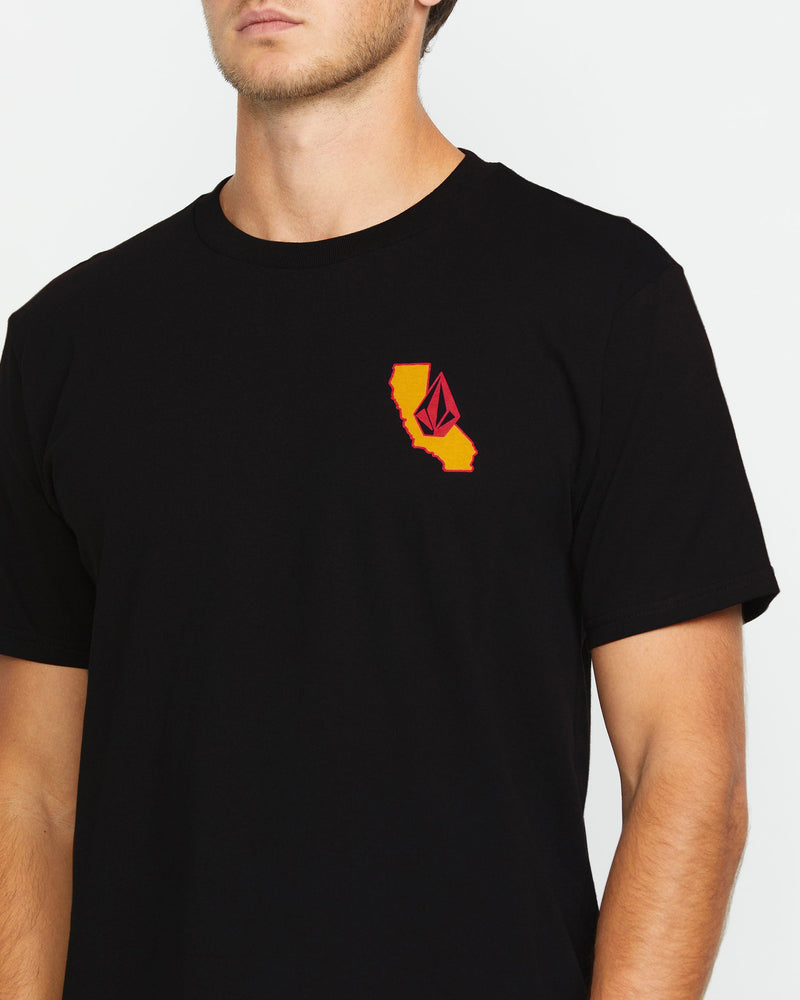 Volcom Men's Ca Dreaming Short Sleeve Tee Black