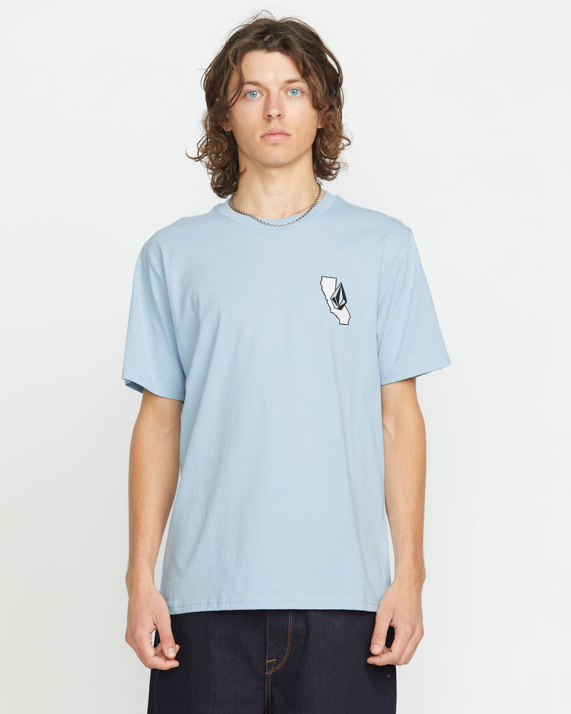 Volcom Men's California Dreaming Short Sleeve Tee Carolina Blue