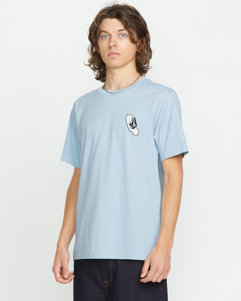 Volcom Men's California Dreaming Short Sleeve Tee Carolina Blue
