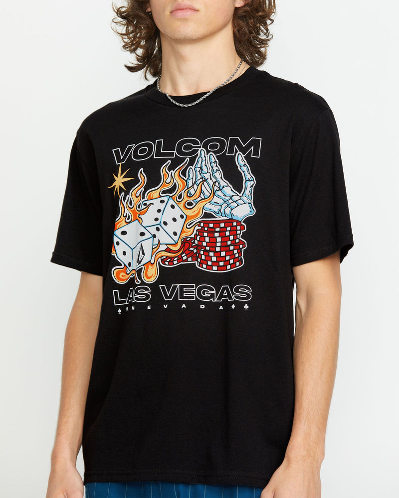 Volcom Men's Pass Line Short Sleeve Tee Black