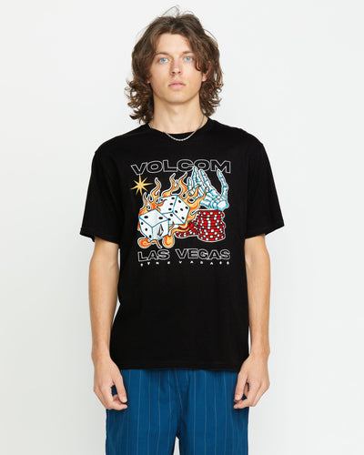 Volcom Men's Pass Line Short Sleeve Tee Black