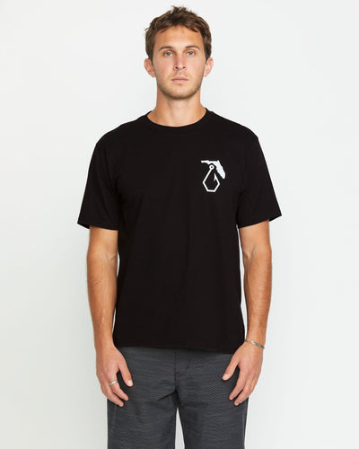 Volcom Men's Reelin Short Sleeve Tee Black