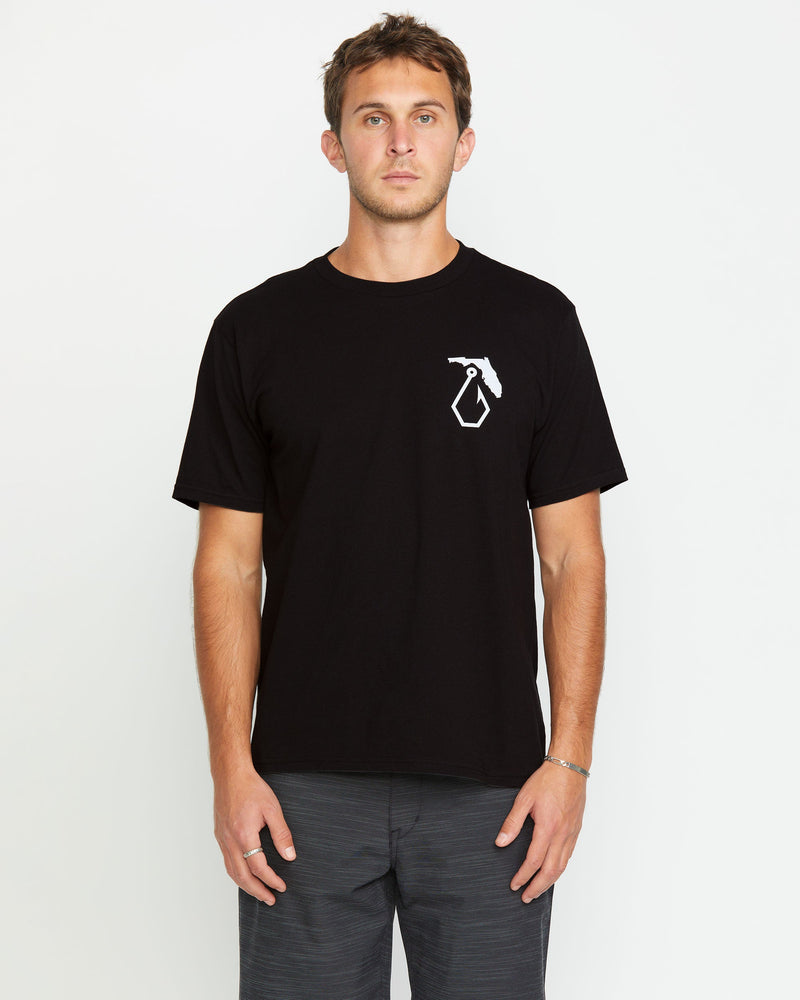 Volcom Men's Reelin Short Sleeve Tee Black