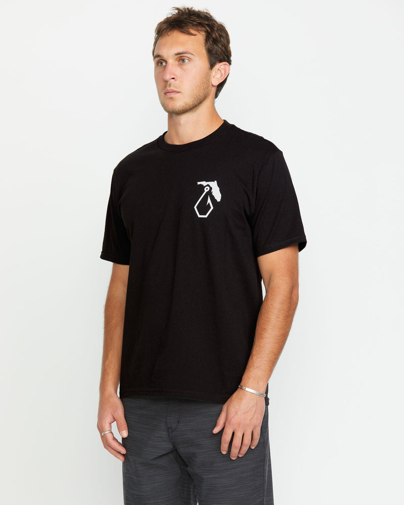 Volcom Men's Reelin Short Sleeve Tee Black