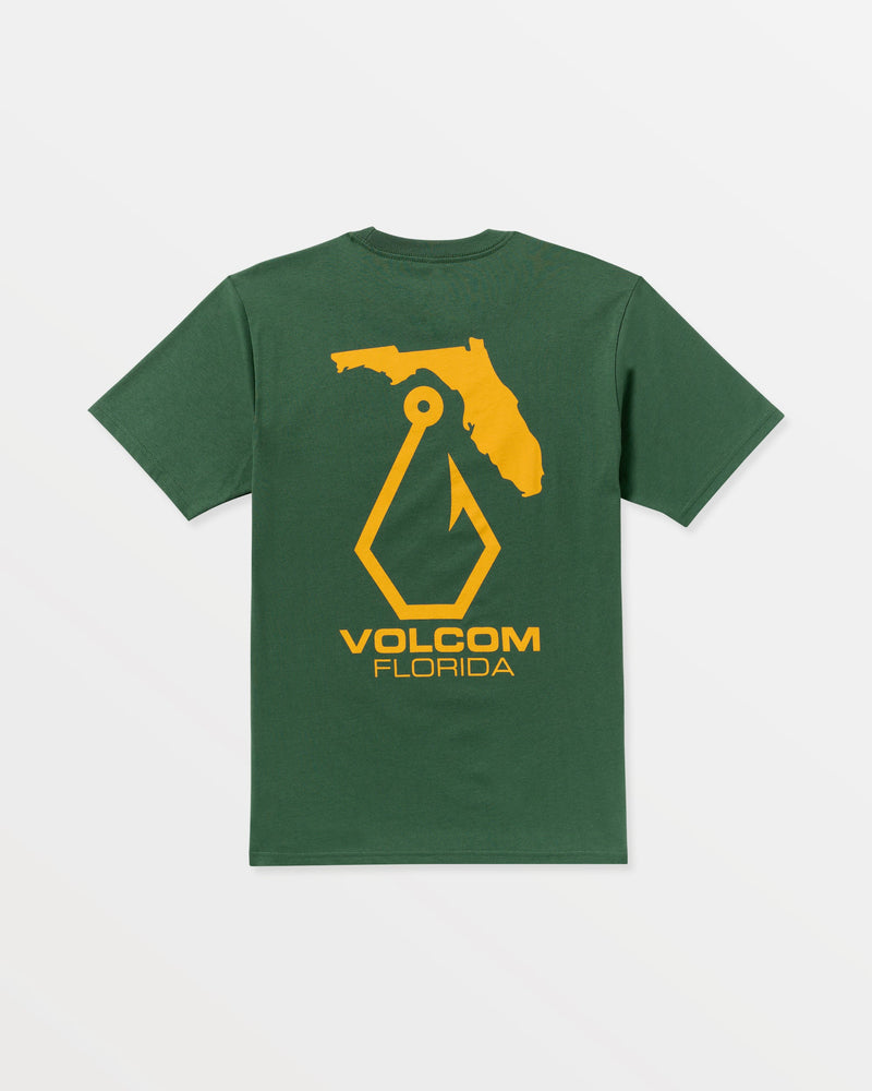 Volcom Men's Reelin Short Sleeve Tee Vineyard Green