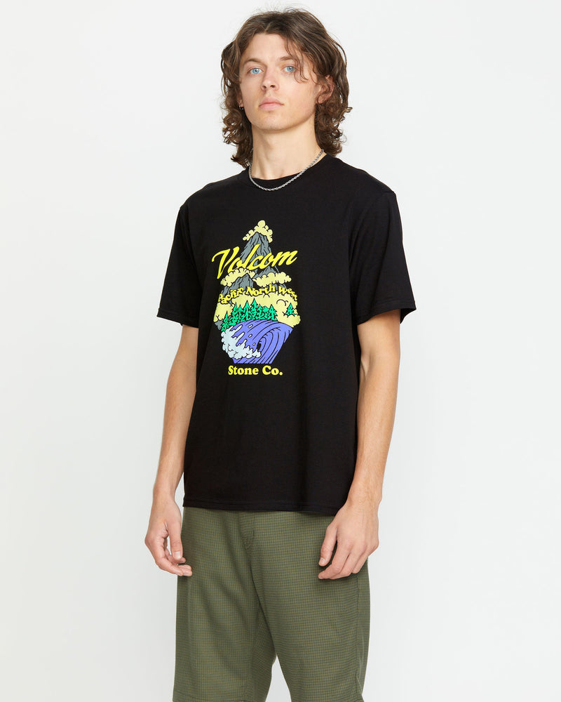 Volcom Men's Pnw Short Sleeve Tee Black