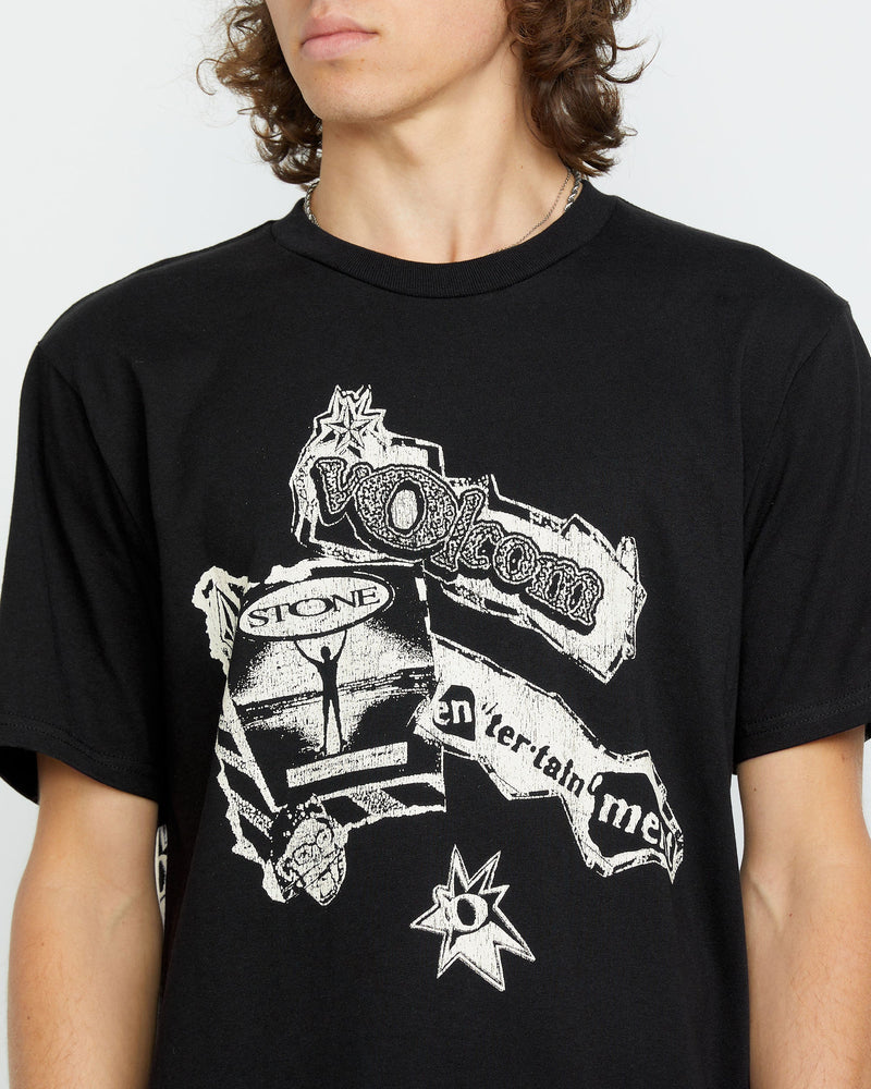 Volcom Men's Volcom Entertainment Short Sleeve Tee Black
