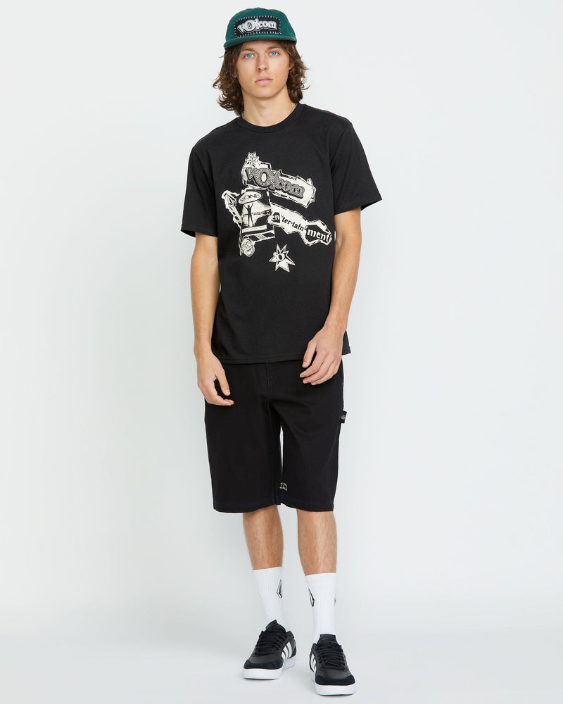 Volcom Men's Volcom Entertainment Short Sleeve Tee Black