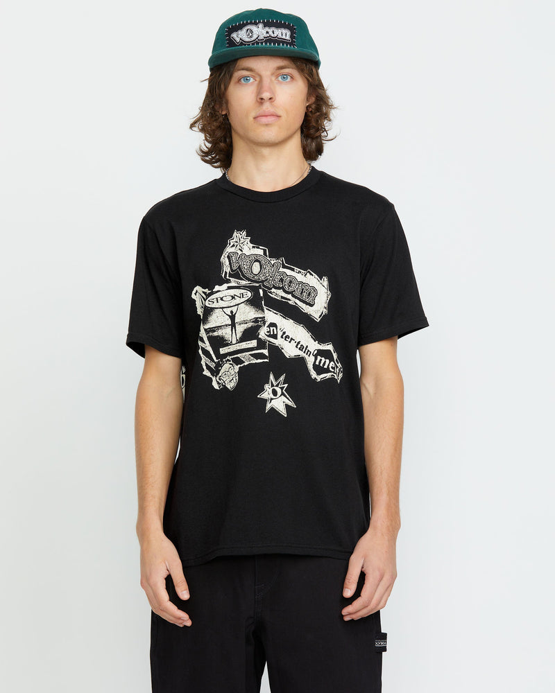 Volcom Men's Volcom Entertainment Short Sleeve Tee Black