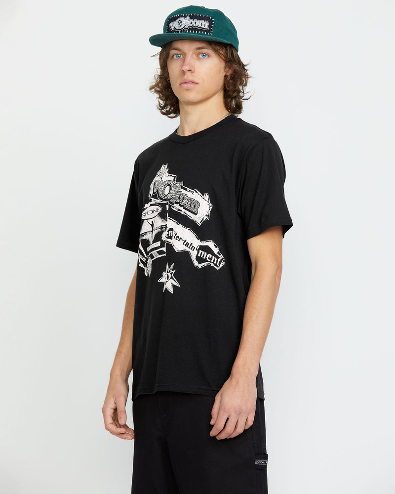 Volcom Men's Volcom Entertainment Short Sleeve Tee Black