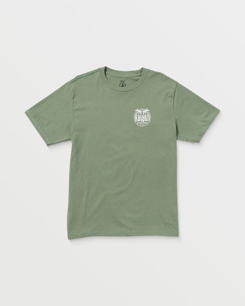 Volcom Men's Holoholo Short Sleeve Tee Light Olive