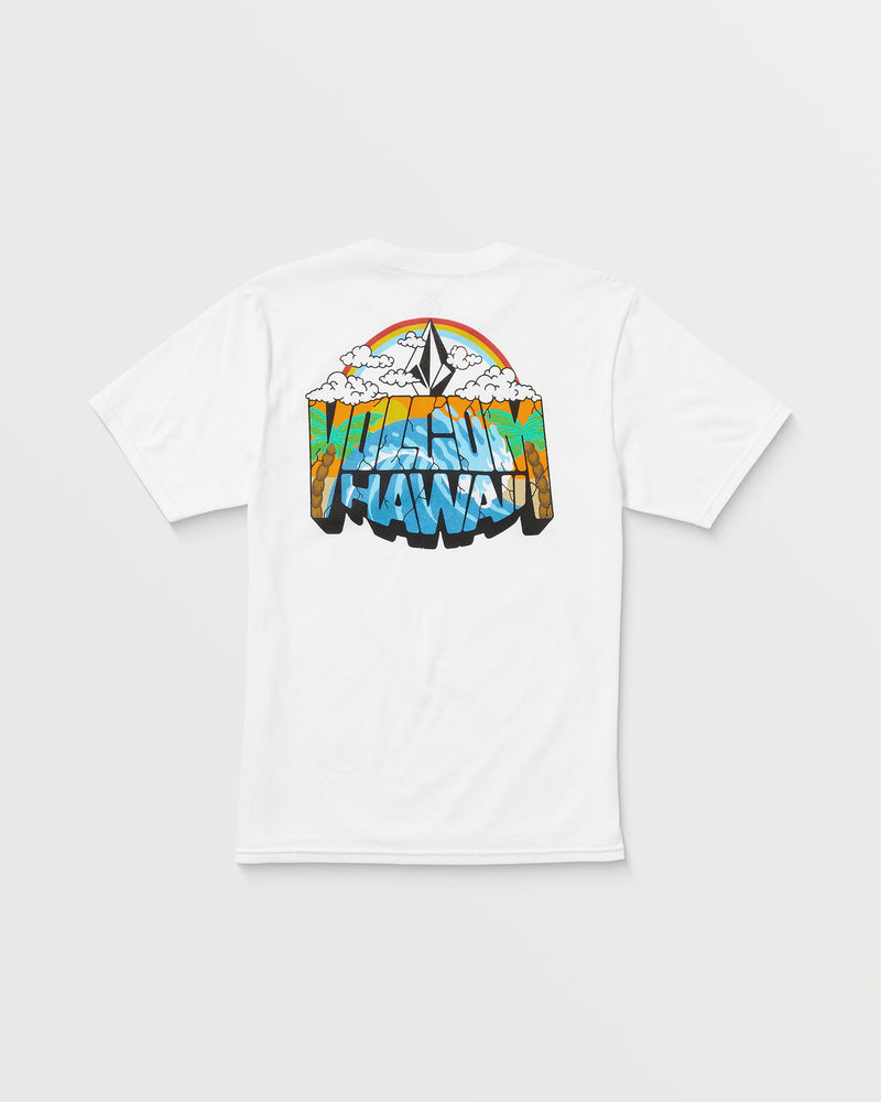 Volcom Men's Postcard Short Sleeve Tee White