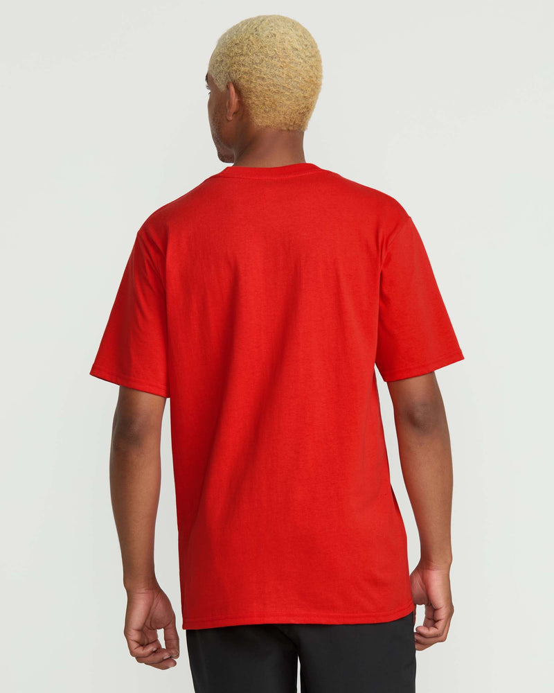 Volcom Men's Claimed Maui Short Sleeve Tee Chili Red