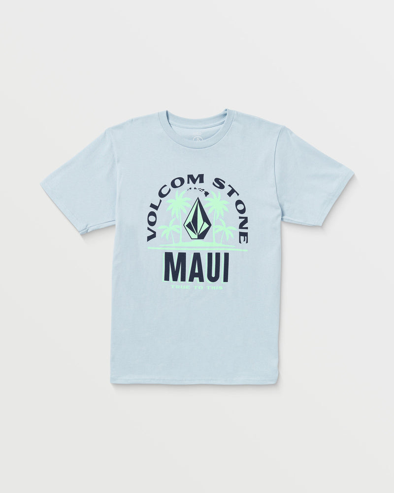 Volcom Men's Claimed Maui Short Sleeve Tee Carolina Blue