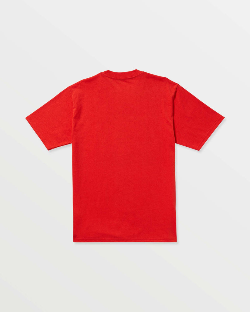 Volcom Men's Claimed Big Island Short Sleeve Tee Chili Red