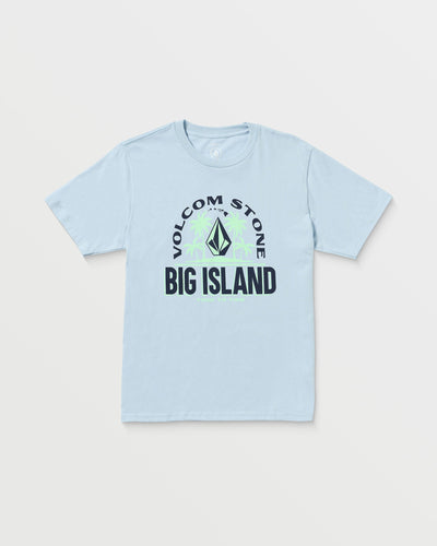 Volcom Men's Claimed Big Island Short Sleeve Tee Carolina Blue