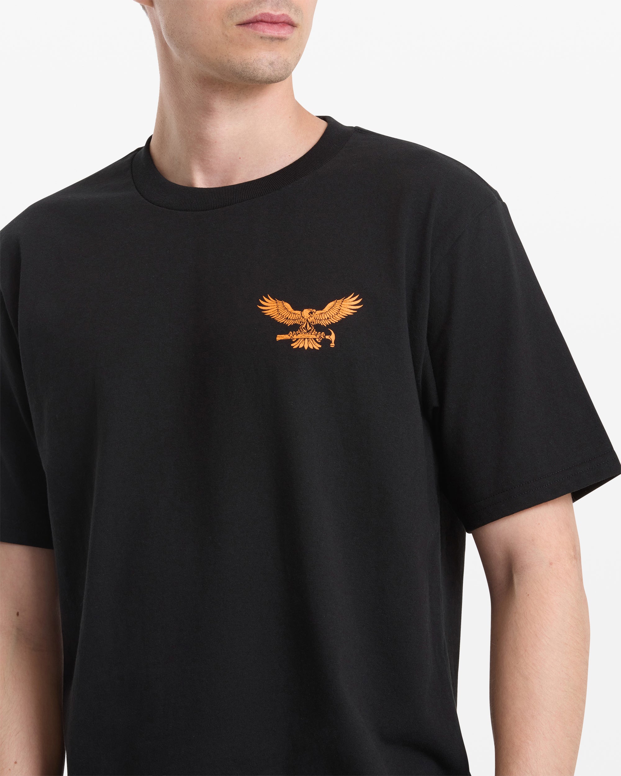 volcom 茶色/ブラック　xl Men's Hammered Split Short Sleeve Tee - Volcom