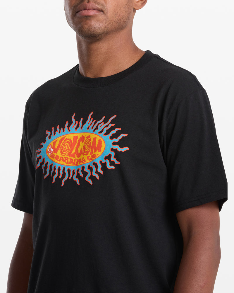 Men's Live Wire Short Sleeve Tee-Black-Volcom