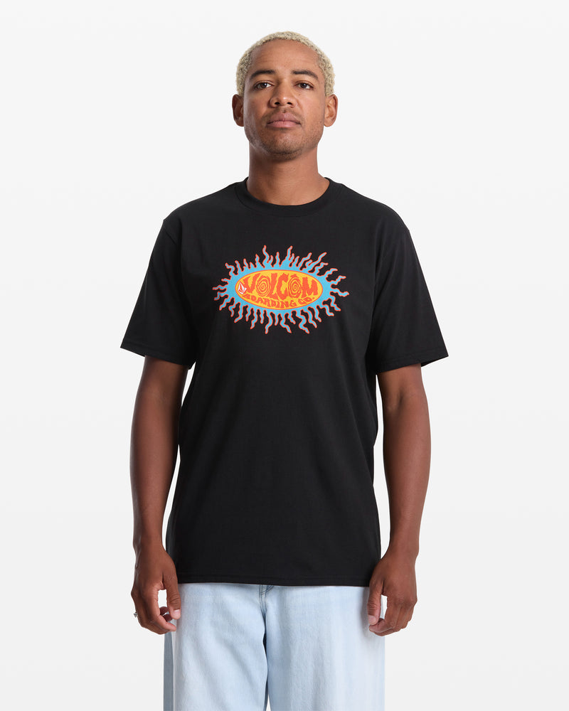 Men's Live Wire Short Sleeve Tee-Black-Volcom