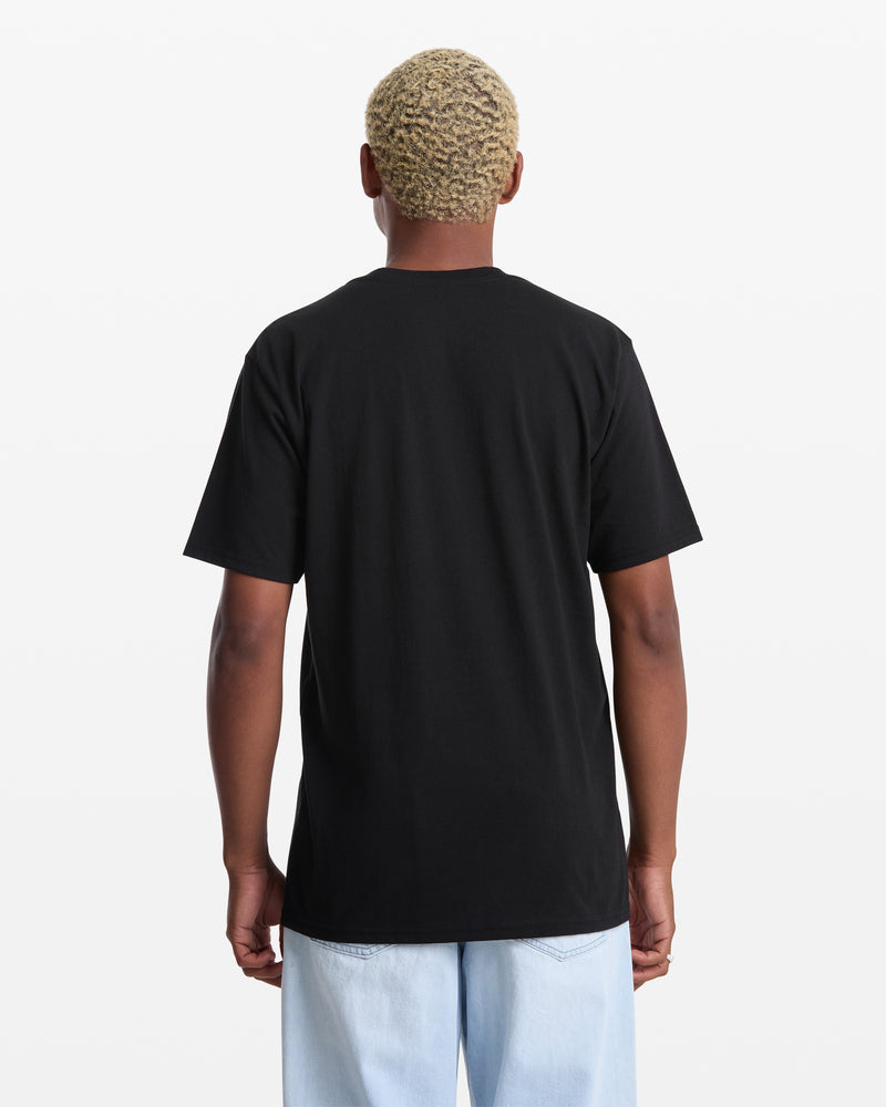 Men's Live Wire Short Sleeve Tee-Black-Volcom
