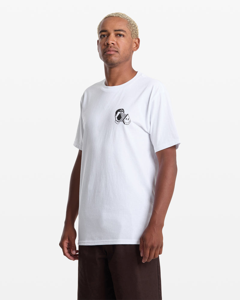 Men's Aura Short Sleeve Tee-White-Volcom