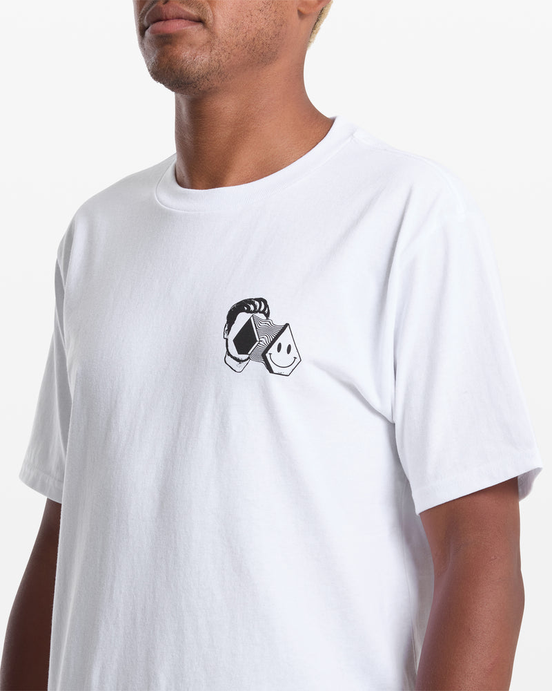 Men's Aura Short Sleeve Tee-White-Volcom