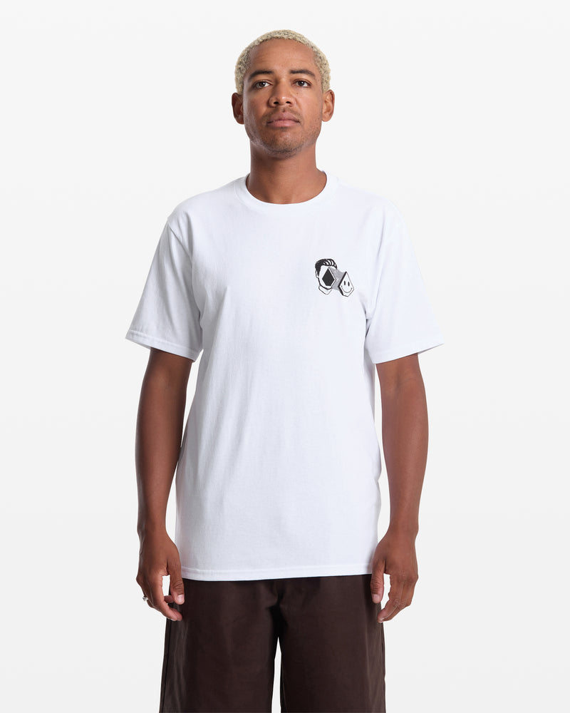 Men's Aura Short Sleeve Tee-White-Volcom