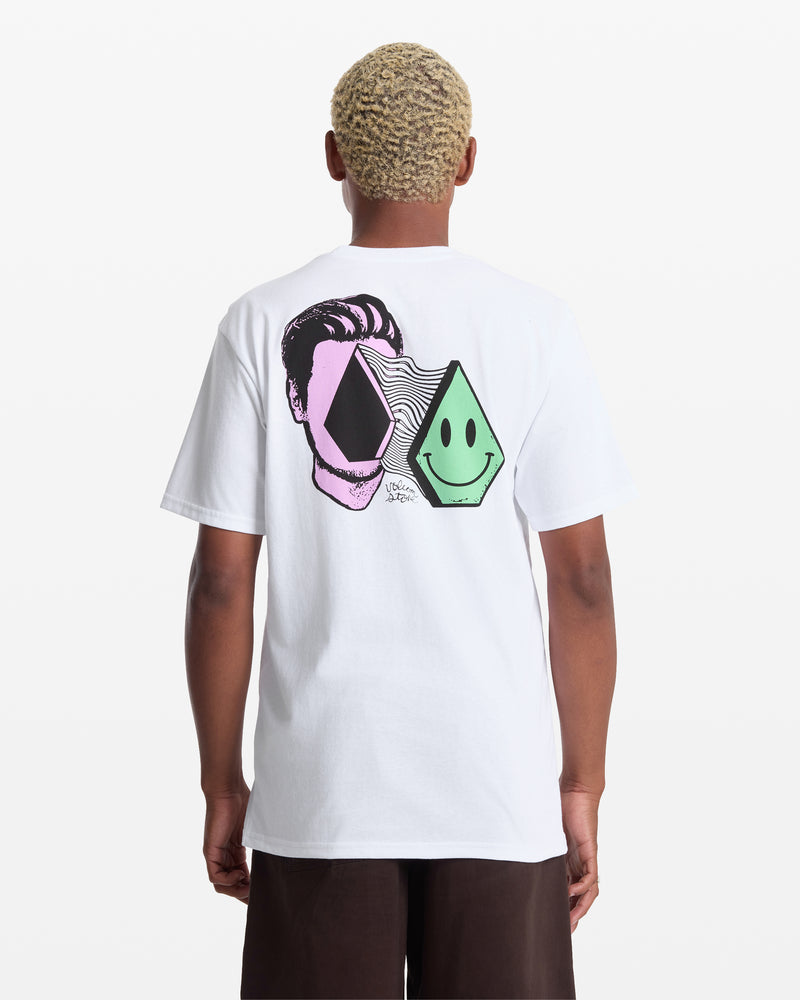 Men's Aura Short Sleeve Tee-White-Volcom