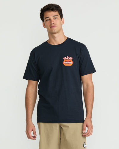Volcom Men's Fifth Gear Short Sleeve Tee Navy
