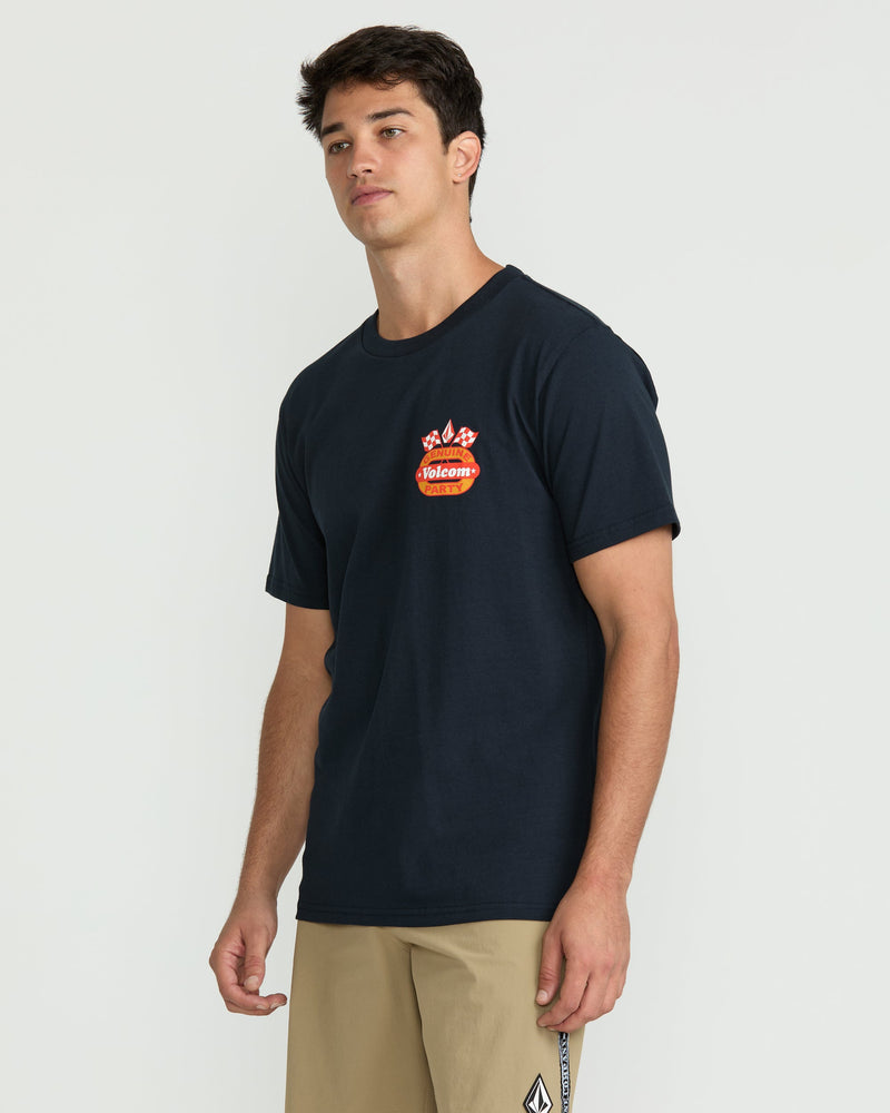 Volcom Men's Fifth Gear Short Sleeve Tee Navy