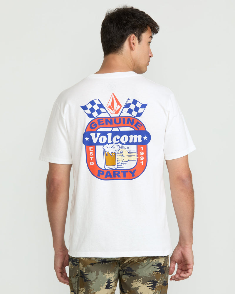 Volcom Men's Fifth Gear Short Sleeve Tee White