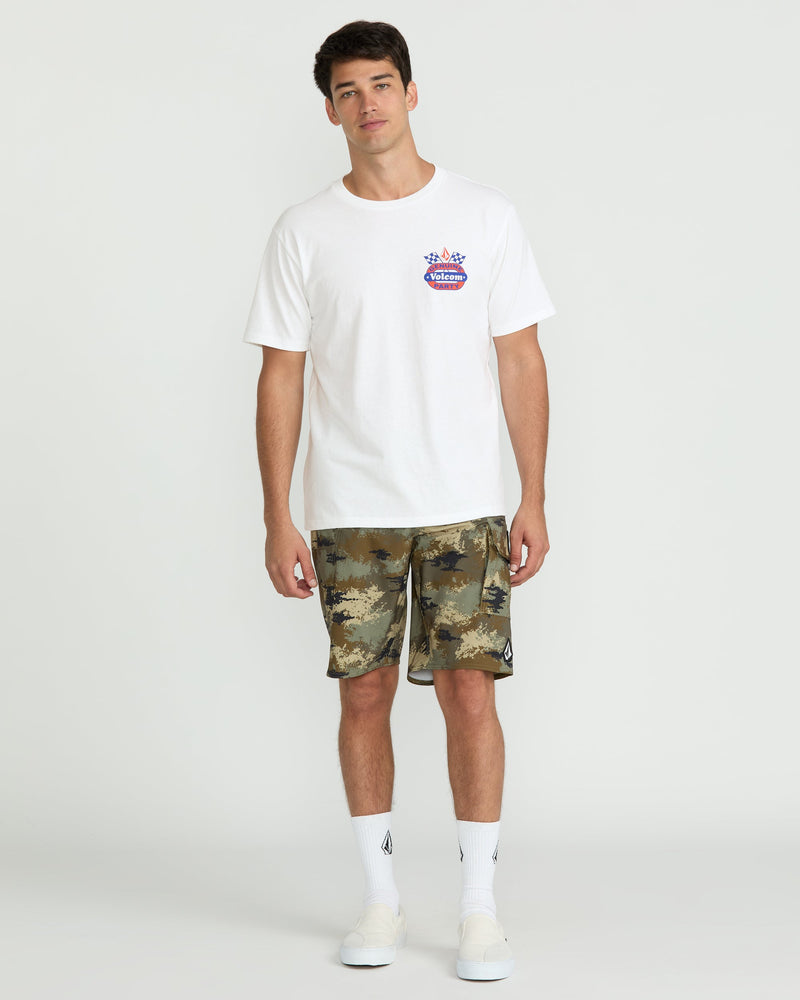 Volcom Men's Fifth Gear Short Sleeve Tee White