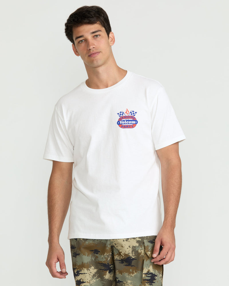 Volcom Men's Fifth Gear Short Sleeve Tee White