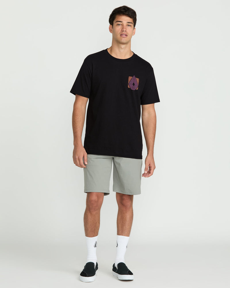 Volcom Men's Plated Short Sleeve Tee Black