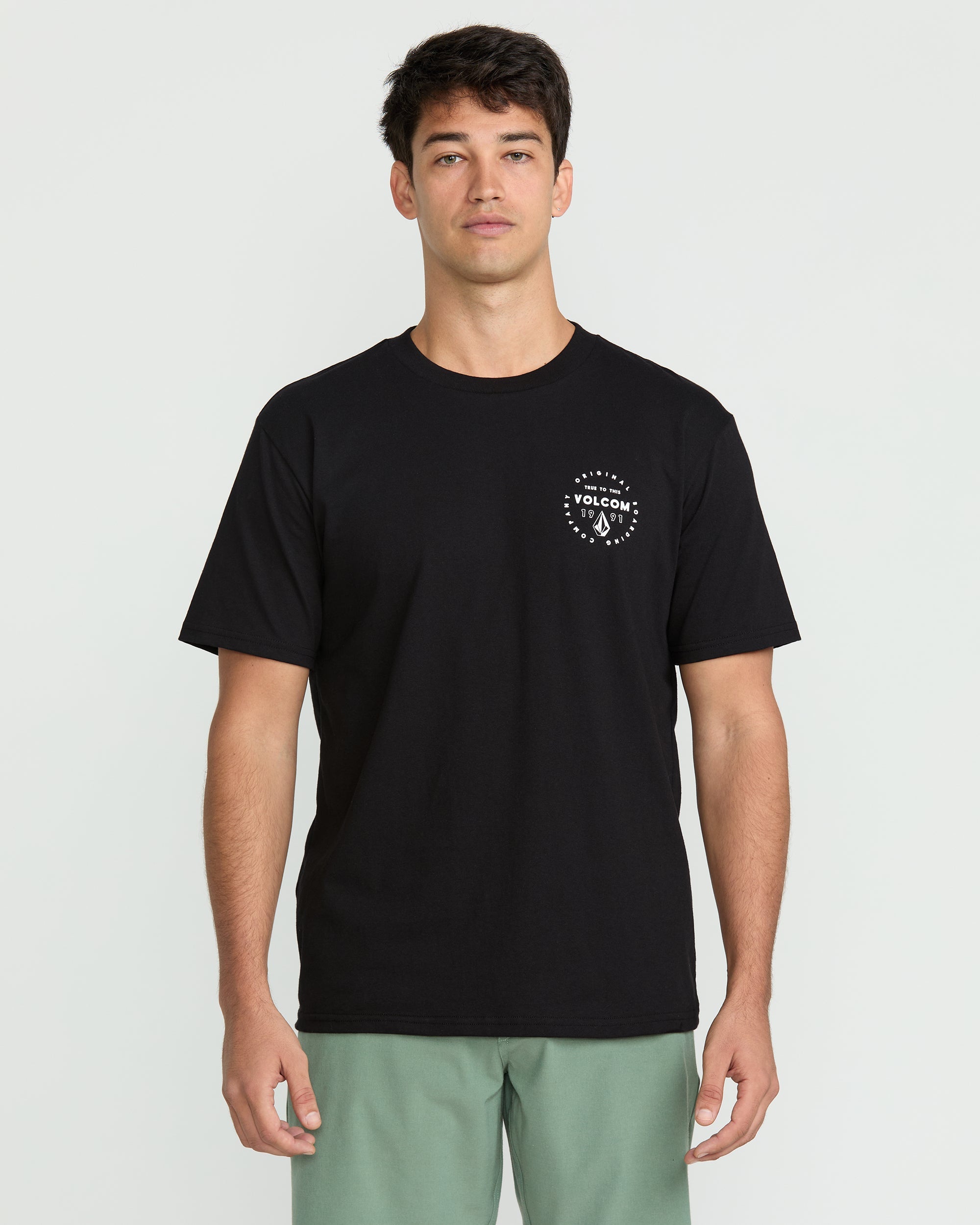 Volcom Men's Mortis Short Sleeve Tee Black