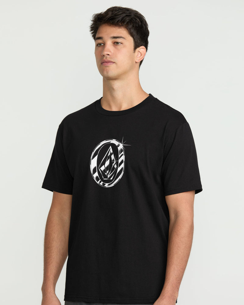 Volcom Men's Trucker Stone Short Sleeve Tee Black