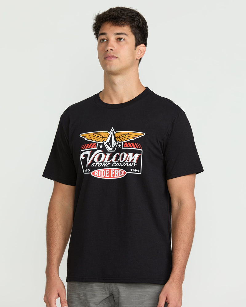 Volcom Men's Revel Short Sleeve Tee Black