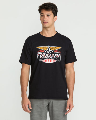 Volcom Men's Revel Short Sleeve Tee Black