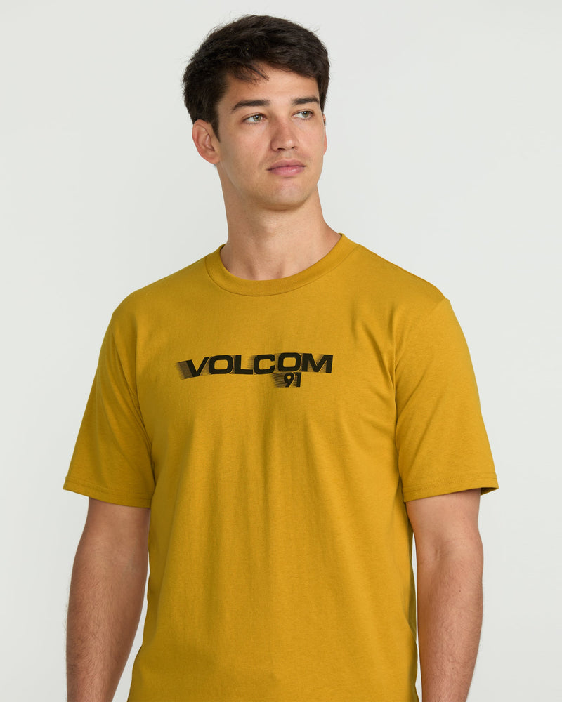 Volcom Men's Olympian Short Sleeve Tee Mustard Gold