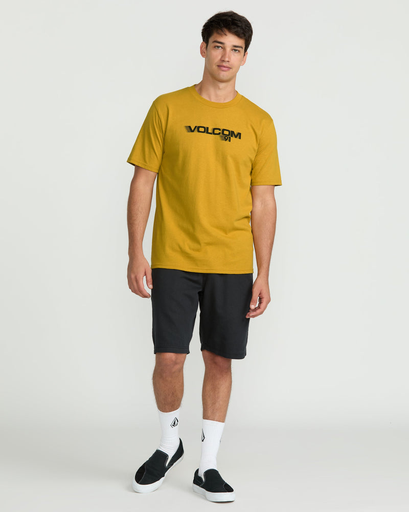 Volcom Men's Olympian Short Sleeve Tee Mustard Gold